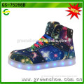 Hot selling popular colorful led flashing lights shoe 2016
